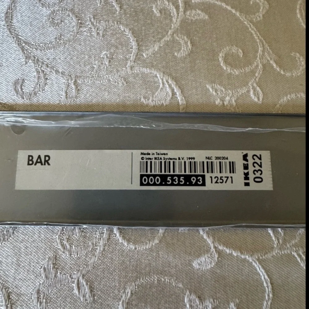 IKEA Metal Bar With Five Stainless Steel Magnetic Storage Containers Clear Lids